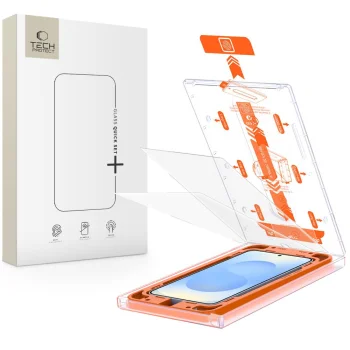 Tech-Protect Samsung Galaxy S25 aizsargstikls Quick Set+ (2 gab.), caurspīdīgs