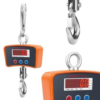 Digitālie piekaramie krāna svari 500kg ar LCD displeju