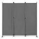 Dārza aizslietnis MultiGarden saliekams 3 paneļu 167x164 cm, pelēks