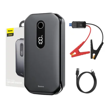 Baseus Super Energy Auto Jump Starter 12000mAh, 1000A, USB (melns) | Car (black)