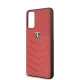 Ferrari Samsung Galaxy S20 vāciņš Heritage Quilted, sarkans