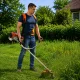 Regulējamas divu plecu lences trimmerim un krūmgriezim, oranžas