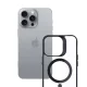 3mk Satin Armor MagCase iPhone 16 Pro Max vāciņš, caurspīdīgs ar melnu rāmi
