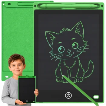 12" LCD zīmēšanas planšete ar irbuli, zaļa