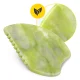 4FIZJO rievots Gua Sha masāžas akmens no dabīgā zaļā jadeīta