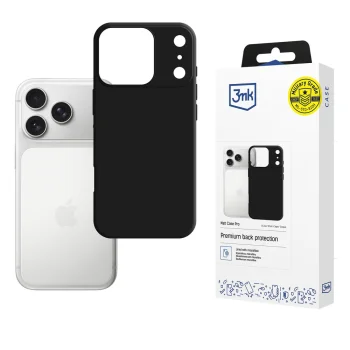 Telefona vāciņš 3mk Matt Case Pro priekš Apple iPhone 17 Pro, matēts melns