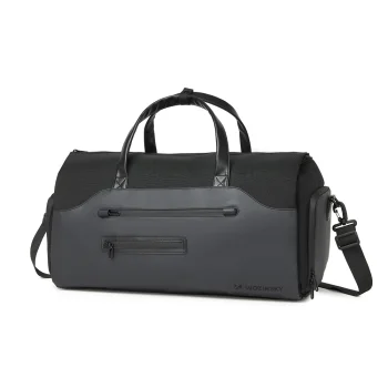 Wozinsky Premium ceļojumu soma uzvalkam ar mitro kabatu 45 l, melna
