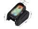 Ūdensizturīga velosoma rāmim ar telefona maciņu līdz 7\", melna