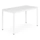 Modernhome NORD-MRW-W galds 120x60 cm, balts marmors