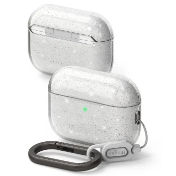 Austiņu maciņš Ringke Air priekš AirPods Pro 3, Clear Glitter
