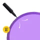 4Fizjo Reh Ball 55 cm vingrošanas bumba, violeta