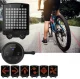 Velosipēda LED gaisma ar pagrieziena rādītāju un lāzeru