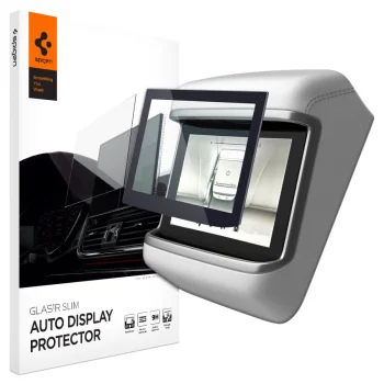 Aizsargstikls Spigen Glas.tR Slim priekš Tesla Model X 2022 / Model S 2021, melns