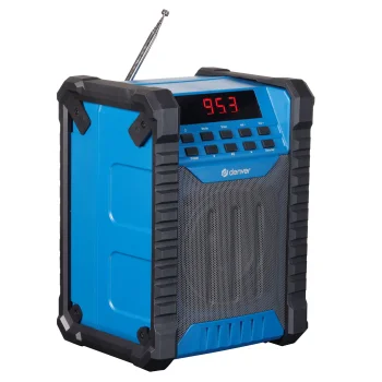 Celtniecības radio Denver WRB-60 FM / Bluetooth, zils/melns