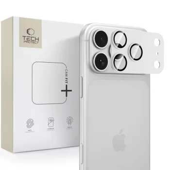 Tech-Protect Camfull Fit+ kameras aizsargstikls iPhone 18 Pro Max, sudraba