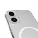Puro Lite Mag vāciņš priekš iPhone 17 ar MagSafe atbalstu, TPU+PC, caurspīdīgs ar baltu gredzenu