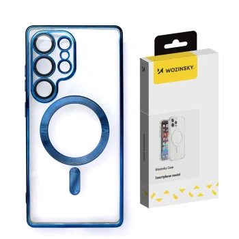 Wozinsky Electroplated Case MagSafe vāciņš priekš Samsung Galaxy S25+, zils