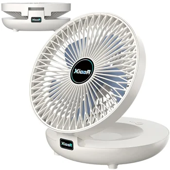 Bezvadu saliekams galda ventilators ar sienas stiprinājumu, 3.7W