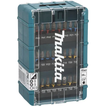 Makita E-25068 Impact Premier skrūvgriežu uzgaļu un muciņu komplekts, 28 gab.