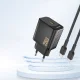 Dudao A27 25W GaN USB-C tīkla lādētājs, melns