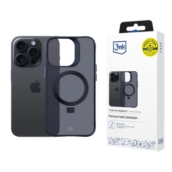 3Mk Protection Smoke Case Mag&Stand vāciņš Apple iPhone 13 Pro Max, melns