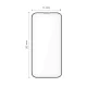Aizsargstikls Tech-Protect Quick Set+ iPhone 17 Air (2 gab.), melns