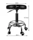 Regulējams Friziera Kosmetologa Skaistumkopšanas Meistara Krēsls Taburete, Melns | Hairdresser Chair Beauty Salon...