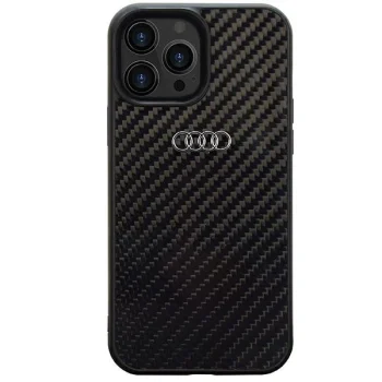 Audi Carbon Fiber vāciņš Apple iPhone 13 Pro Max, Melns