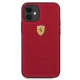 Ferrari iPhone 12 mini vāciņš On Track Perforated, sarkans