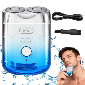 Mini USB bārdas skuveklis vīriešiem kabatas trimmeris sejai