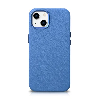 iCarer ādas vāciņš iPhone 14 Plus ar MagSafe Light Blue (WMI14220711-LB)