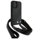 BMW M Edition Carbon Stripe & Strap vāciņš iPhone 16, melns
