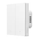 Viedais sienas slēdzis Sonoff M5-2C-86W Matter Wi-Fi, 2 kanālu, balts