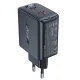 Tīkla lādētājs GaN 35W PD 2x USB-C Acefast A49, melns