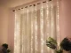 300 LED gaismas aizkars virtene, Silti balta, 3m, USB