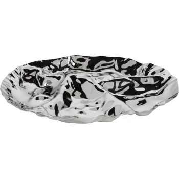 Uzkodu šķīvis Alessi Pepa LC14, 32.2 cm, 4 nodalījumi, sudraba krāsā