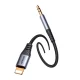Joyroom Audio Transfer Series SY-A06 audio kabelis 3.5 mm - Lightning 1.2 m, melns