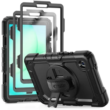 Tech-Protect Solid vāciņš Samsung Galaxy Tab A9 / A11 8.7, melns
