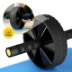 Vingrošanas ritenis vēdera presei 4FIZJO AB WHEEL PRO, dzeltens