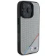 BMW M Perforated Tricolor Line MagSafe vāciņš iPhone 16 Pro, pelēks