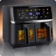 Berdsen BD-657 divkameru karsta gaisa friteris 10.2L 1700W, melns