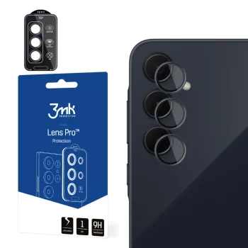 3mk Lens Protection Pro kameras aizsargstikls Samsung Galaxy A55 5G, melns