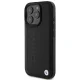 BMW Leather Hot Stamp MagSafe vāciņš iPhone 16 Pro Max, melns