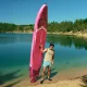 TSUNAMI T10 PRO piepūšamais SUP dēlis ar piederumiem 350 cm, rozā
