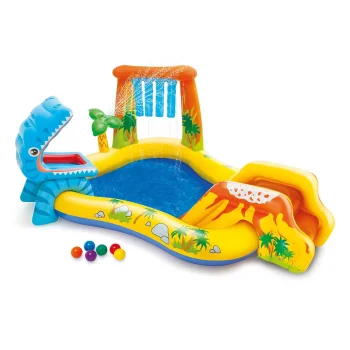 Intex 57444 Dinosaur piepūšamais rotaļu laukums ar slidkalniņu