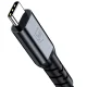 3mk Hyper Cable N-SERIES USB-C uz USB-C kabelis 2m, melns