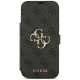 Guess Book 4G Metal Logo atverams vāciņš iPhone 18 Pro Max / 17 Pro Max, melns