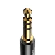 Baseus Yiven Audio Cable USB Type C to Mini Jack AUX 3,5mm, 1.2m, Black | Audio Vads Pāreja Pārveidotājs Kabelis