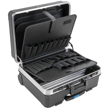 B&W 120.04/P Type Go instrumentu koferis uz riteņiem, 36 l, melns