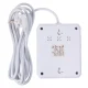 Maclean MCE388 W pagarinātājs, 2 ligzdas, 3x USB, 2500W, 3m, balts